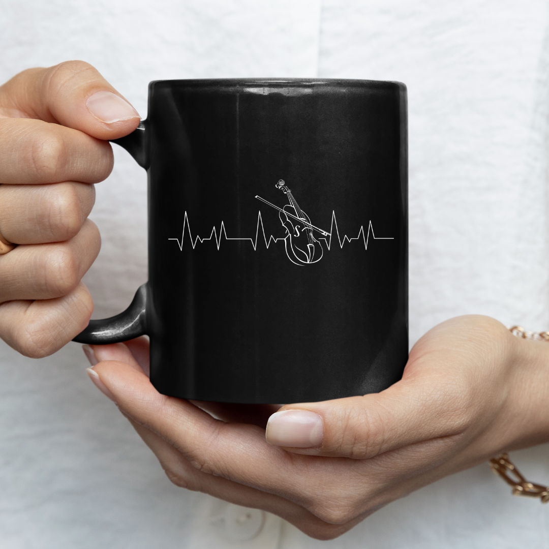 Violin Heartbeat Mug