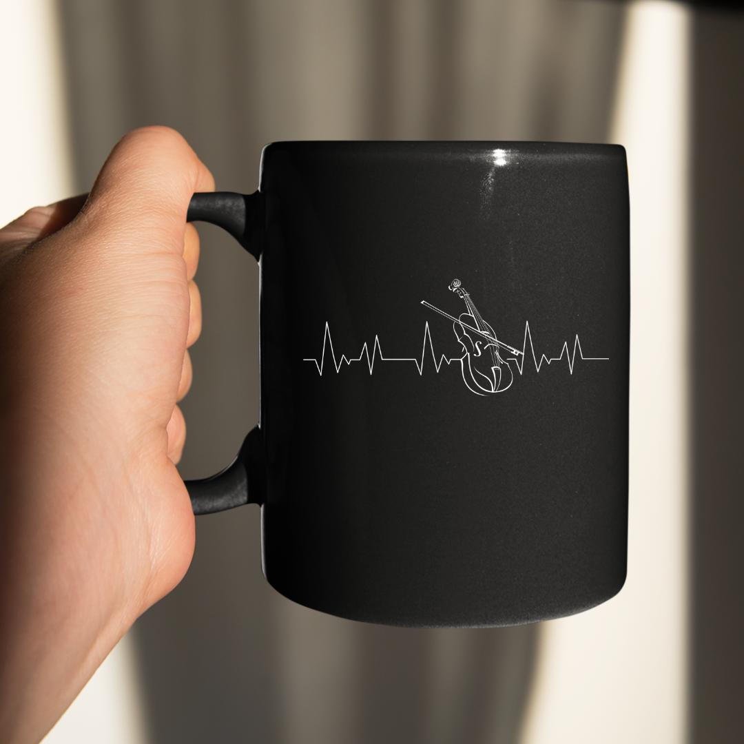 Violin Heartbeat Mug