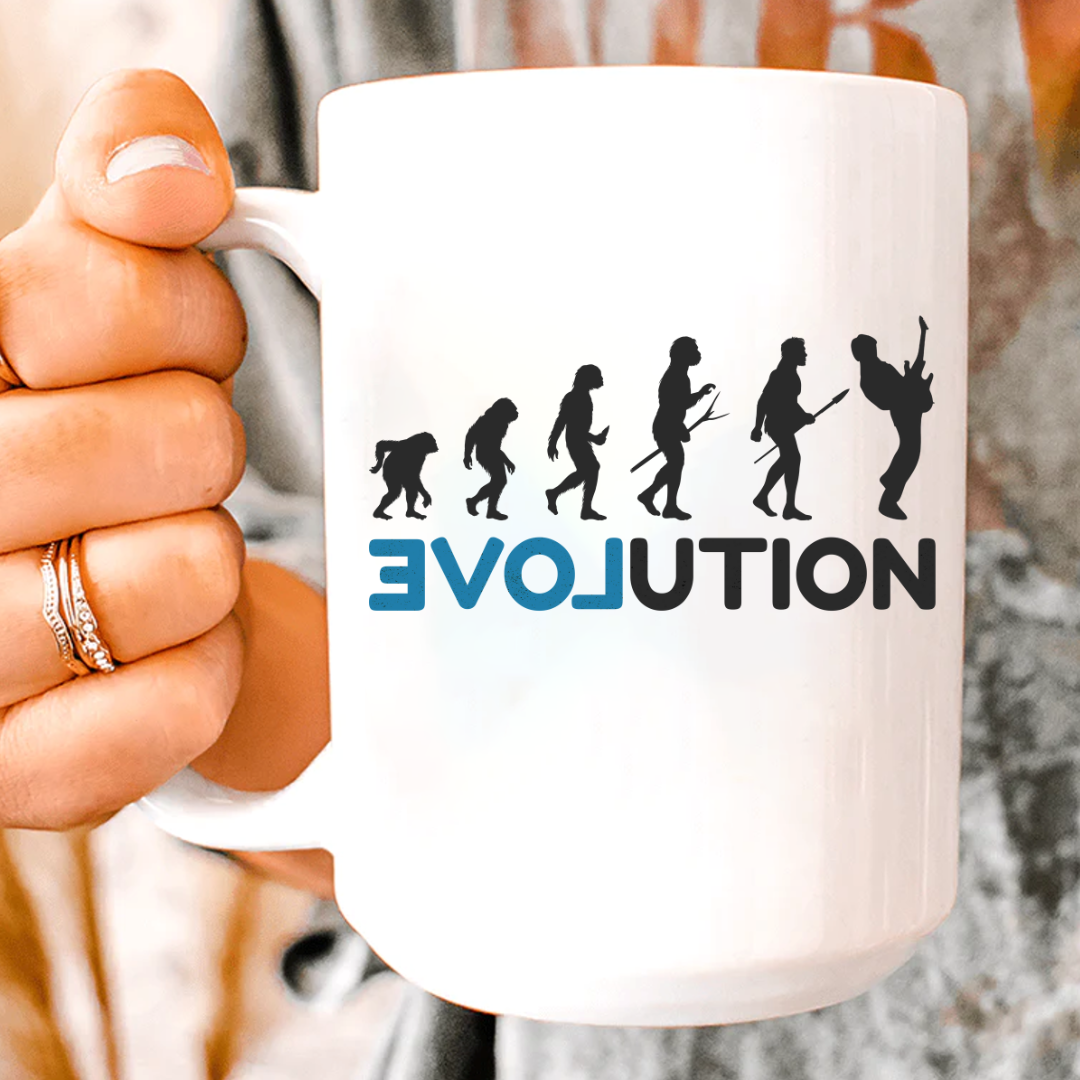 Evol-ution Guitar Mug