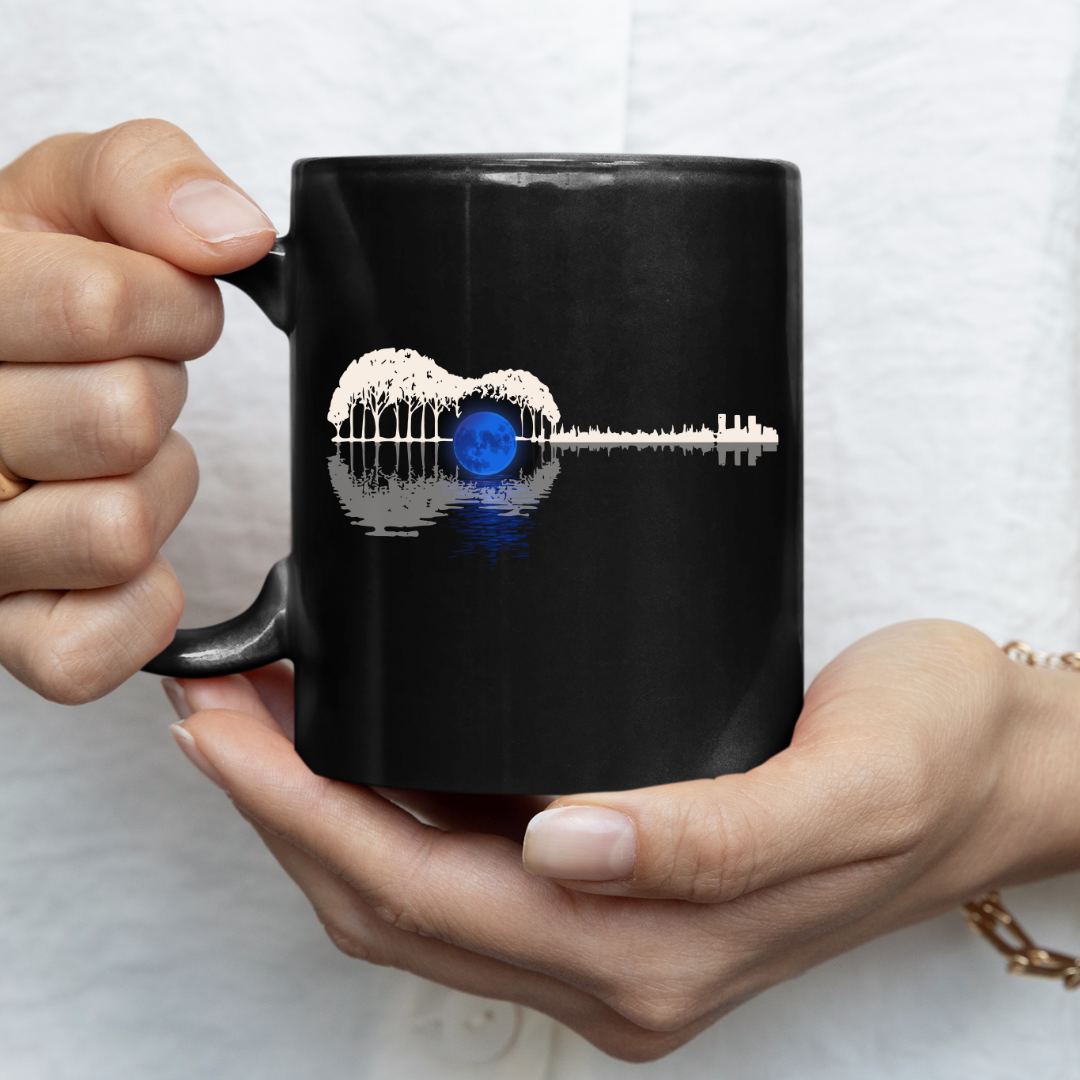 Guitar Moonlight Mug