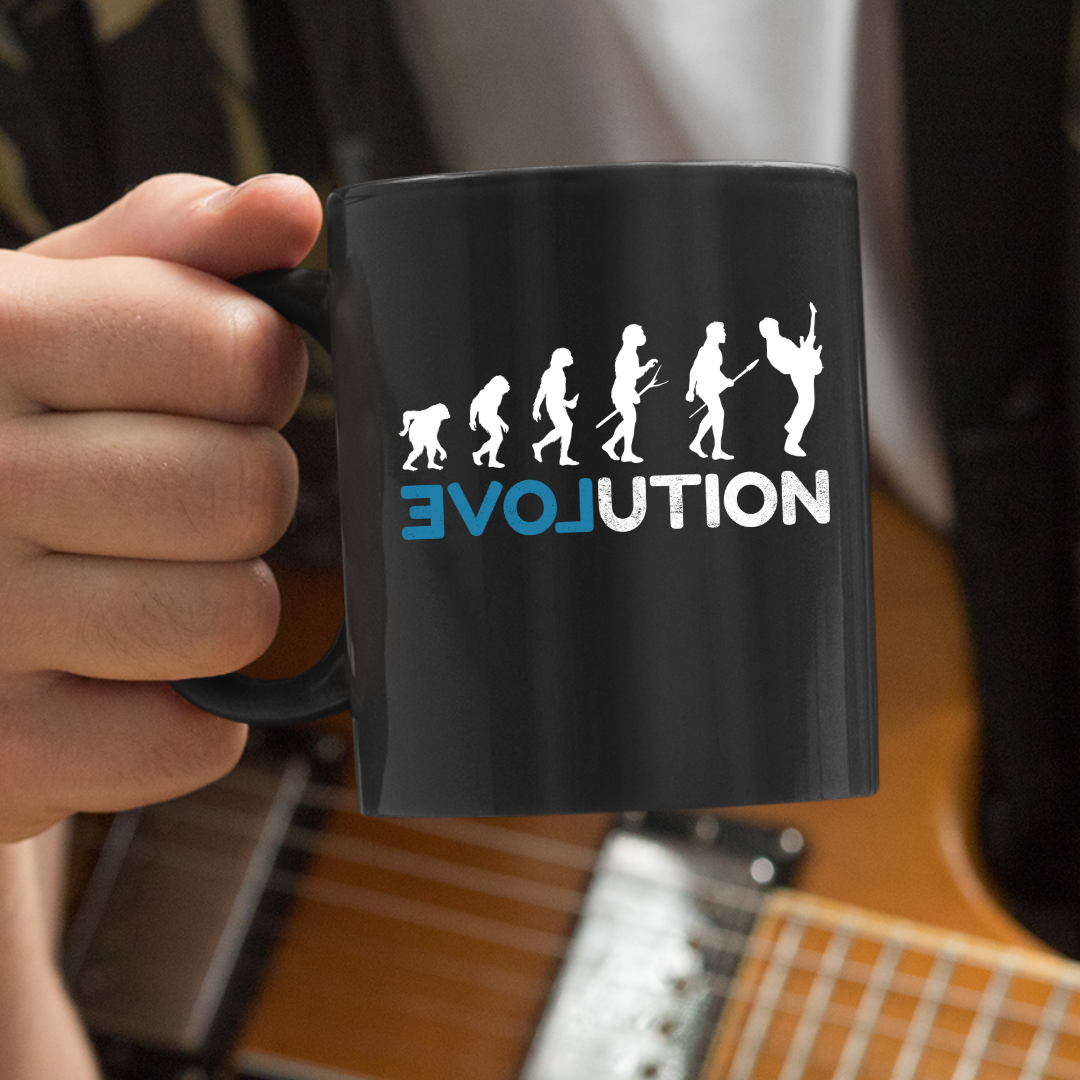 Evol-ution Guitar Mug