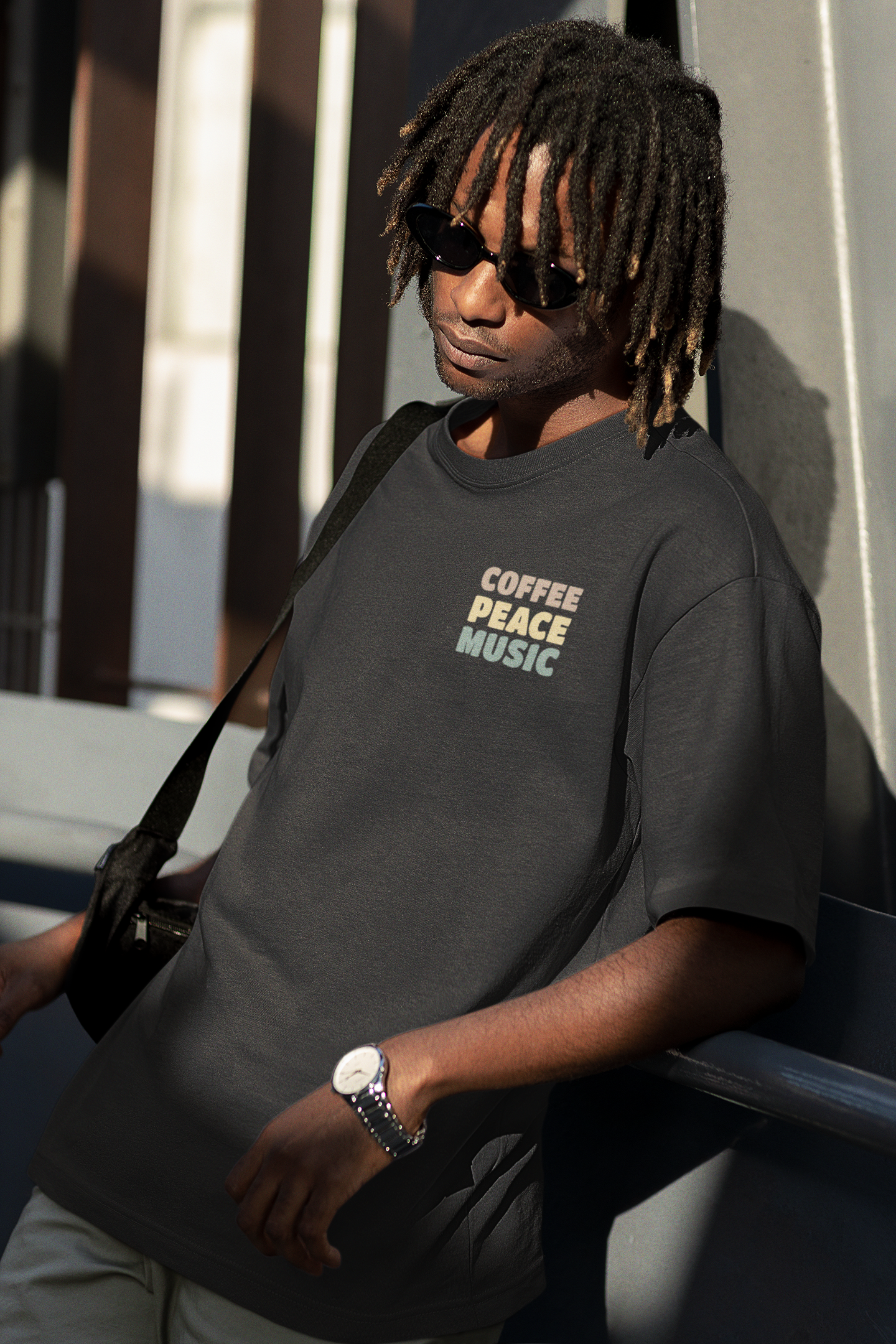 Coffee, Peace, Music Oversized