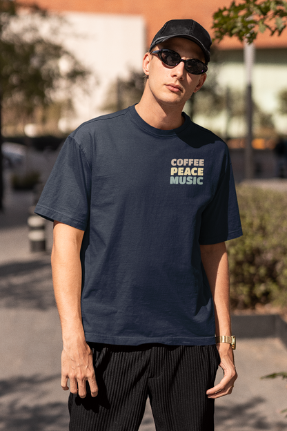 Coffee, Peace, Music Oversized